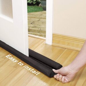 Holikme Twin Door Draft Stopper Weather Stripping Noise Blocke