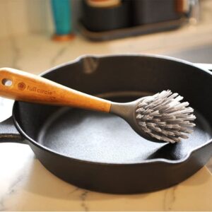 Full Circle Tenacious C Cast Iron Brush And Scraper Bamboo