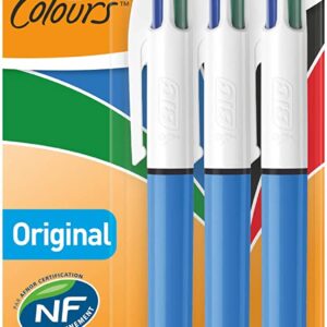 BIC Retractable Ballpoint Pens, Multi-coloured Ball Point