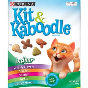 Purina Kit Kaboodle Indoor Dry Cat Food Indoor 16 Lb Bag