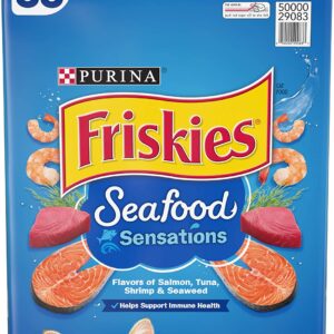 Purina Friskies Dry Cat Food Seafood Sensations 22 Lb Bag
