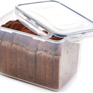 LocknLock Easy Essentials Food lids/Pantry Storage/Airtight containers, BPA Free, Rectangle-16.5 Cup-for Beans, Clear