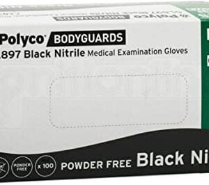 Bodyguard Men's Gl8973 Gloves, Black, L Pack of 100 UK