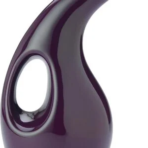Rachael Ray Solid Glaze Ceramics EVOO Olive Oil Bottle Dispenser with Spout, One Size, Purple