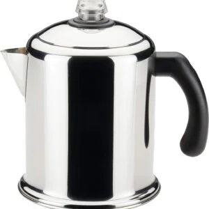 Farberware 50124 Classic Yosemite Stainless Steel Coffee Percolator - 8 Cup, Silver